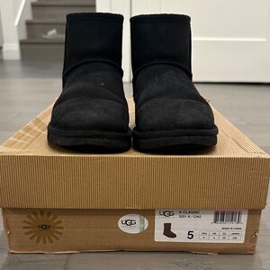 UGG Classic Black Suede Boots